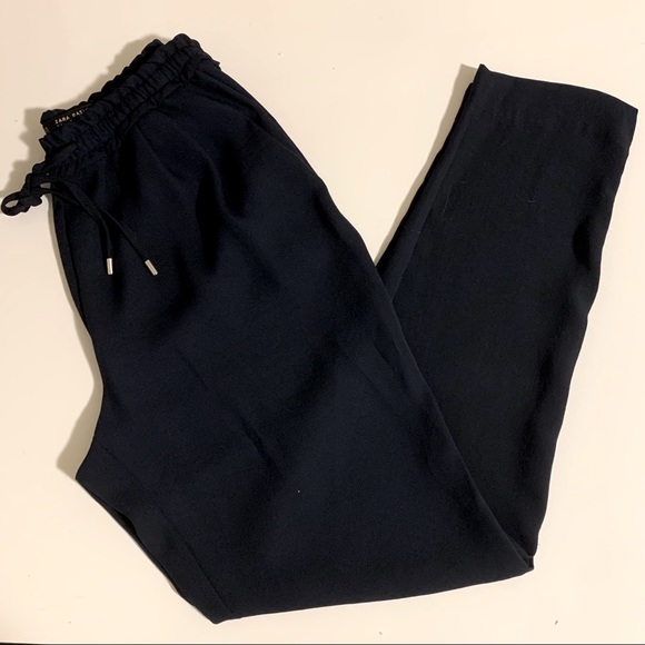 Zara navy drawstring trousers - Picture 6 of 7
